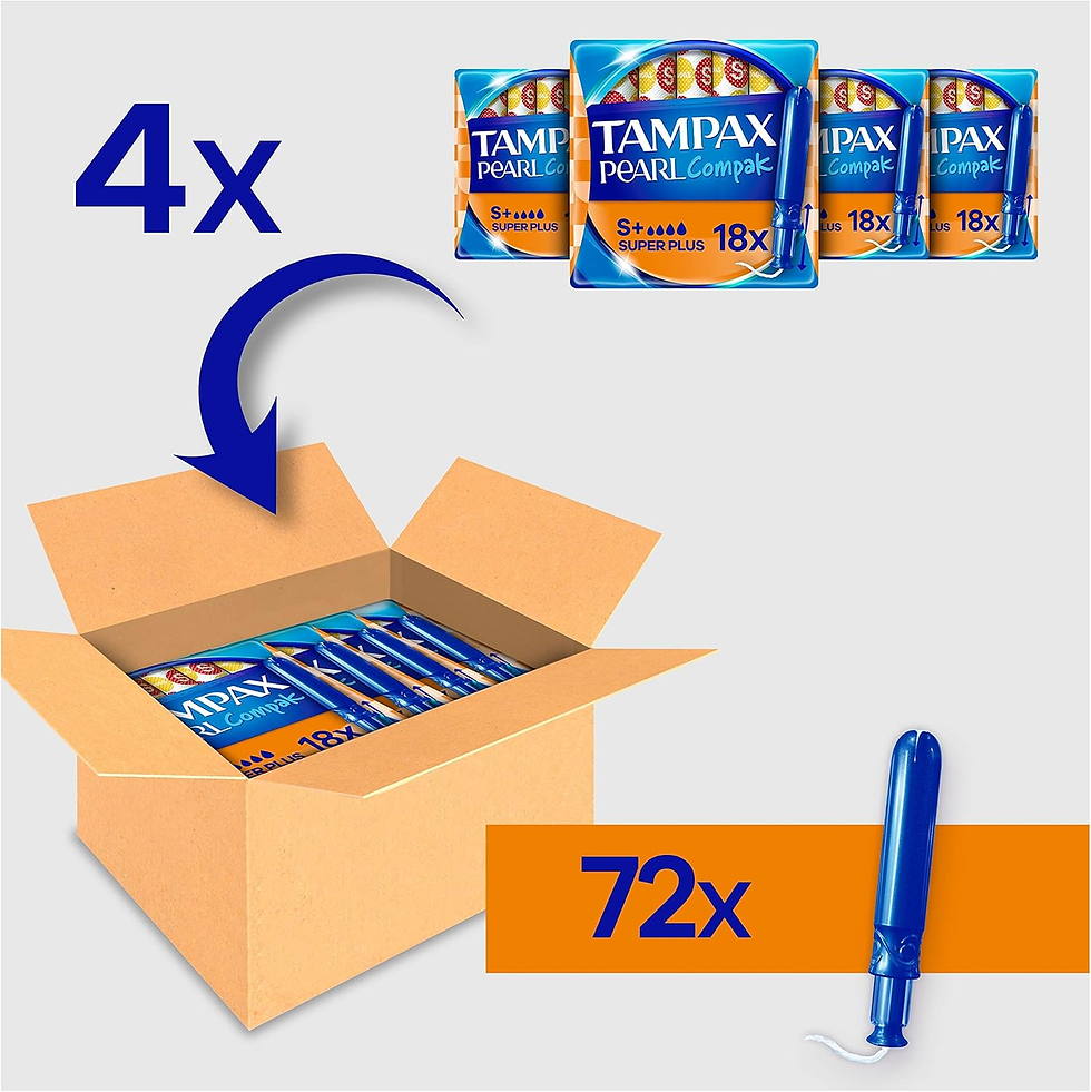 Miniatura: Tampax Tampones Pearl Compak Super plus Con Aplicador Suave, Pack De 72, 3 En 1 