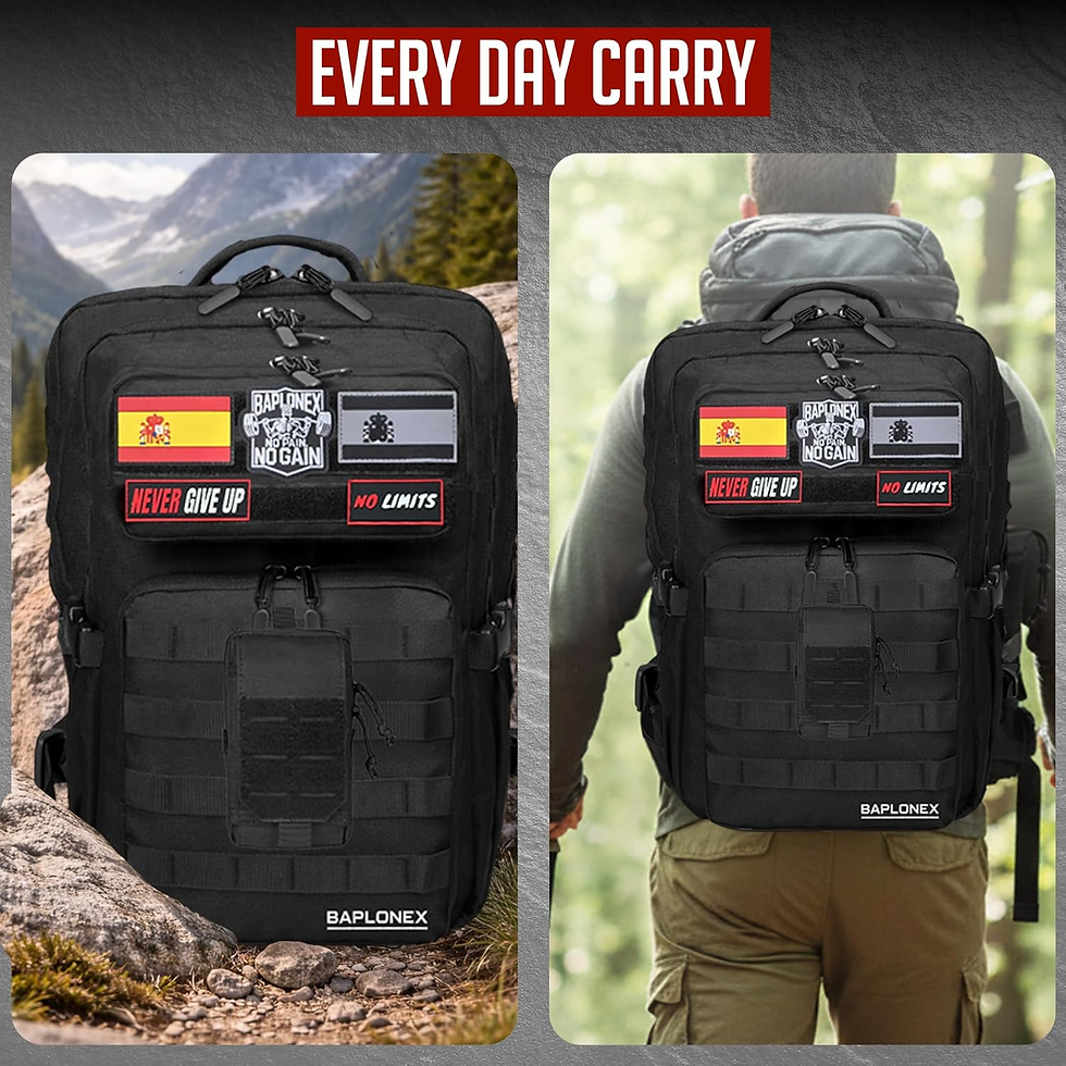 Miniatura: Bolsa Táctica EDC Para Cinturón Con Parche De España Y 2 Mosquetones Tácticos | 