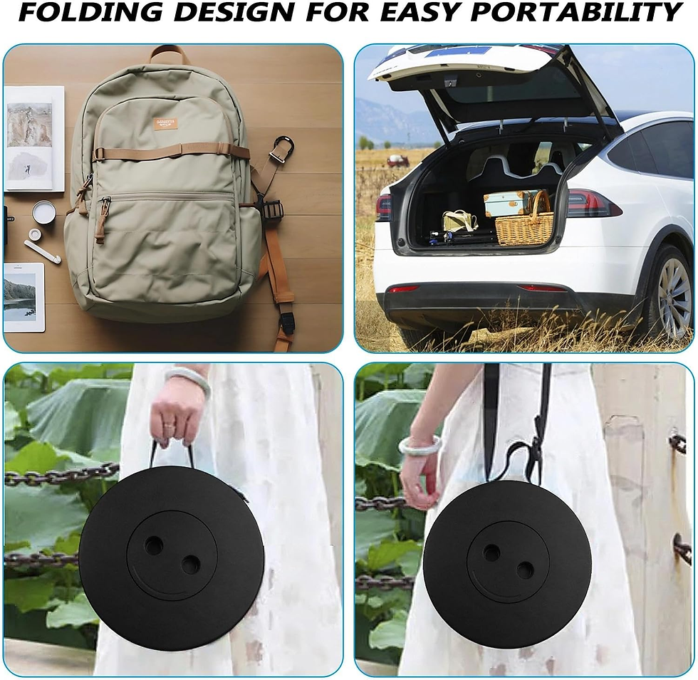 Miniatura: Taburete Plegable,Taburete Plegable,Con Correa Para El Hombro, Altura Ajustable,