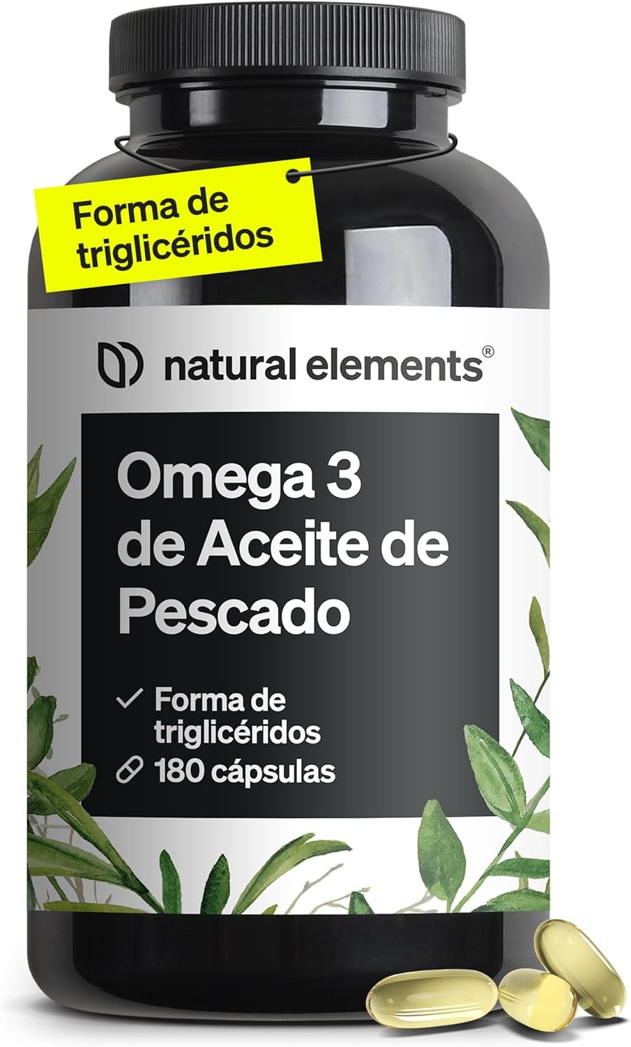 Omega 3 2000 Mg - Aceite De Pescado En Forma De Triglicéridos - 180 Cápsulas Con