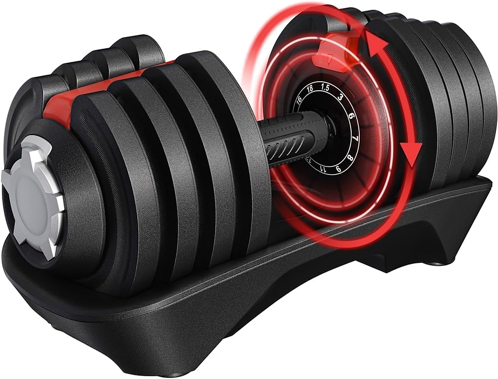 Miniatura: Yaheetech Mancuerna Ajustable 12 En 1/11 En 1 Pesas Y Mancuernas Ajuste Rápido D
