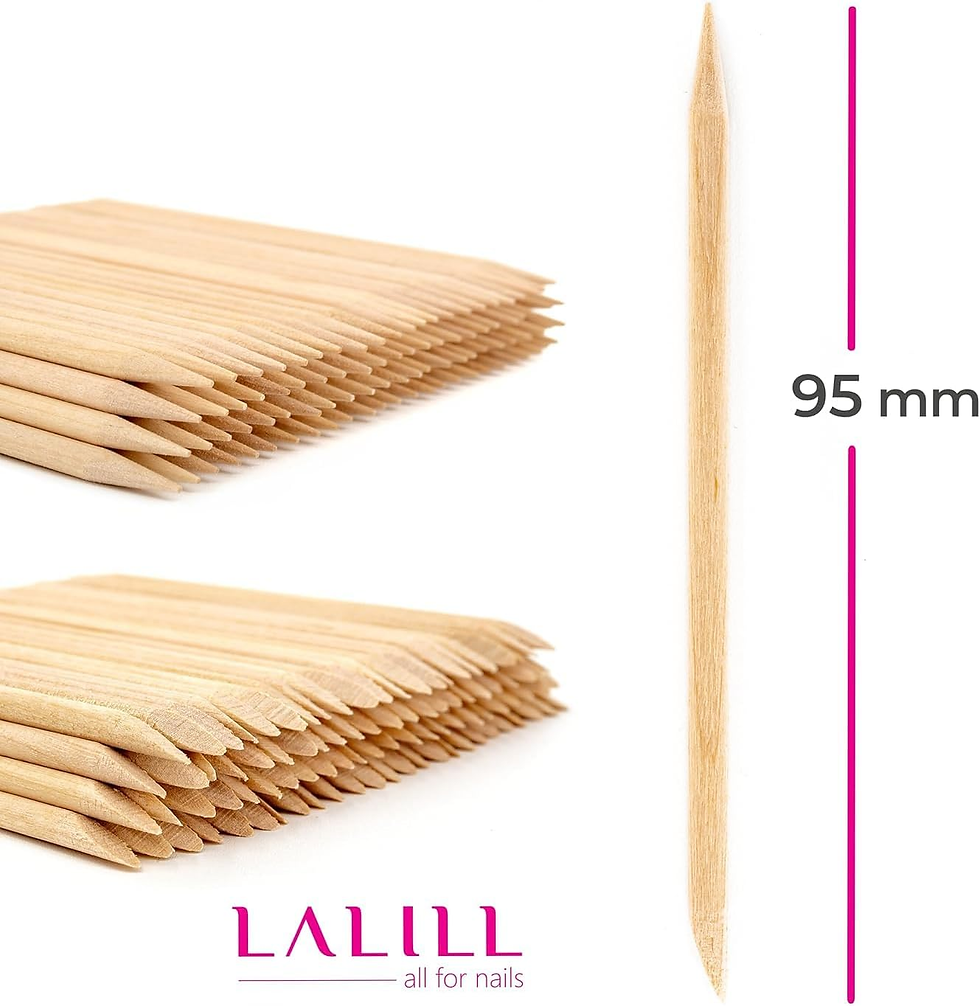 Miniatura: LALILL Palitos De Naranjo 100 Piezas - Palillos De Madera Para Cutículas - Manic