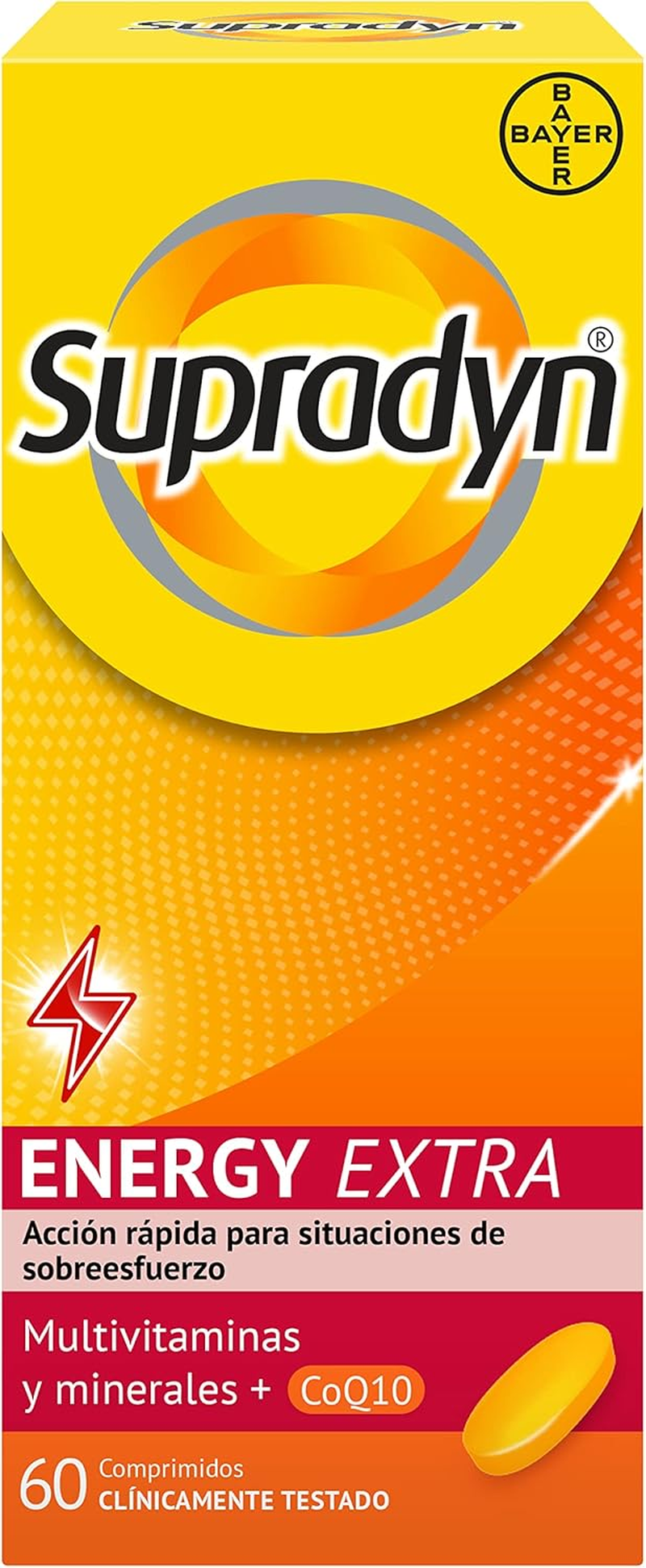 Supradyn Energy Extra Con Vitaminas, Minerales Y Coenzima Q10 Para Deportistas,