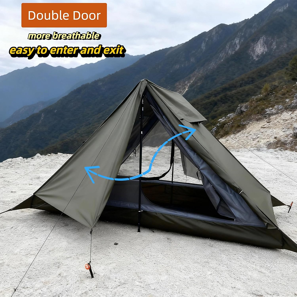 Miniatura: Tienda Ligera Para Una Persona Impermeable 2000+Mm Para Senderismo, Camping Ykin
