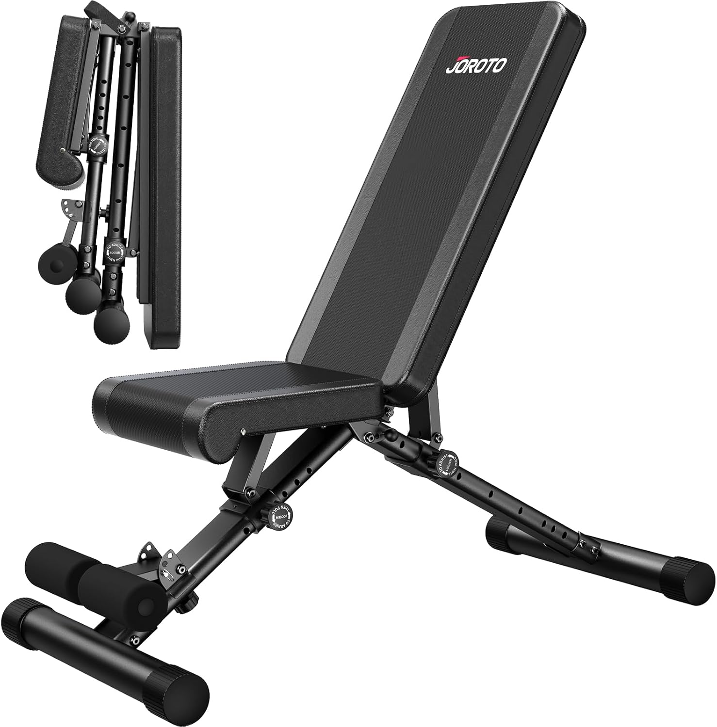 JOROTO MD35 Banco De Pesas Ajustable - Bancos De Entrenamiento De Fuerza De Carg