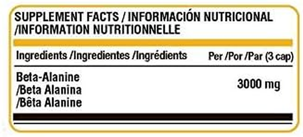 Miniatura: Life Pro Beta Alanine Premium Amino Acid – Beta Alanina Cápsulas Para Incrementa