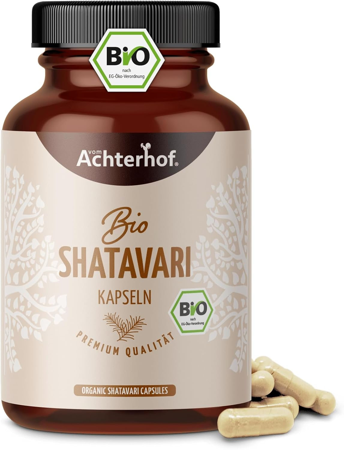 Cápsulas De Shatavari Orgánico 160 Unidades | 500 Mg Por Cápsula | Polvo Fino De