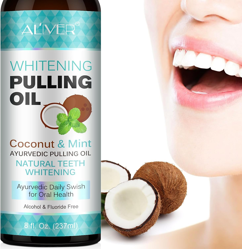 Miniatura: Enjuague Bucal Con Aceite De Menta Y Raspador De Lengua - Aceite De Coco Natural