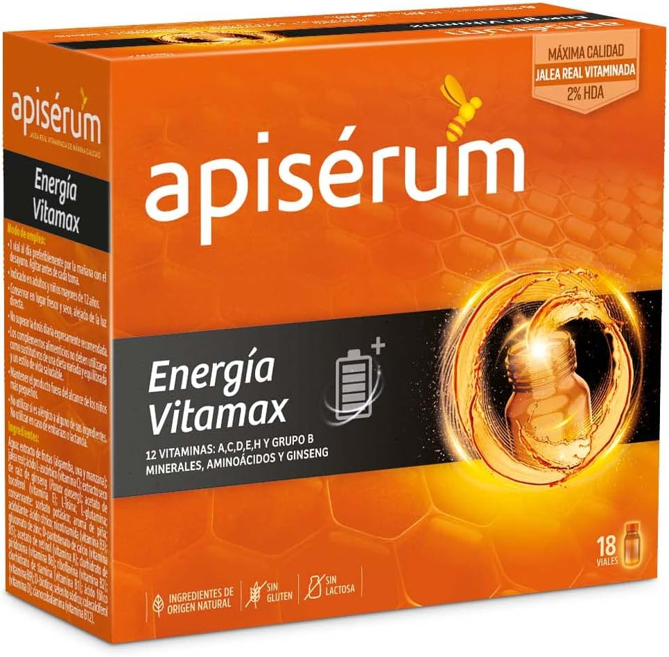 APISERUM Vitamax Viales Bebibles- Aporte De Energía Extra Y Vitalidad Favorece E