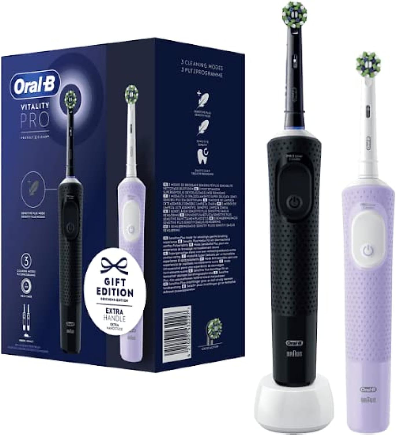 Oral-B Vitality Pro Pack De 2 Cepillos De Dientes Eléctricos, Regalos Originales