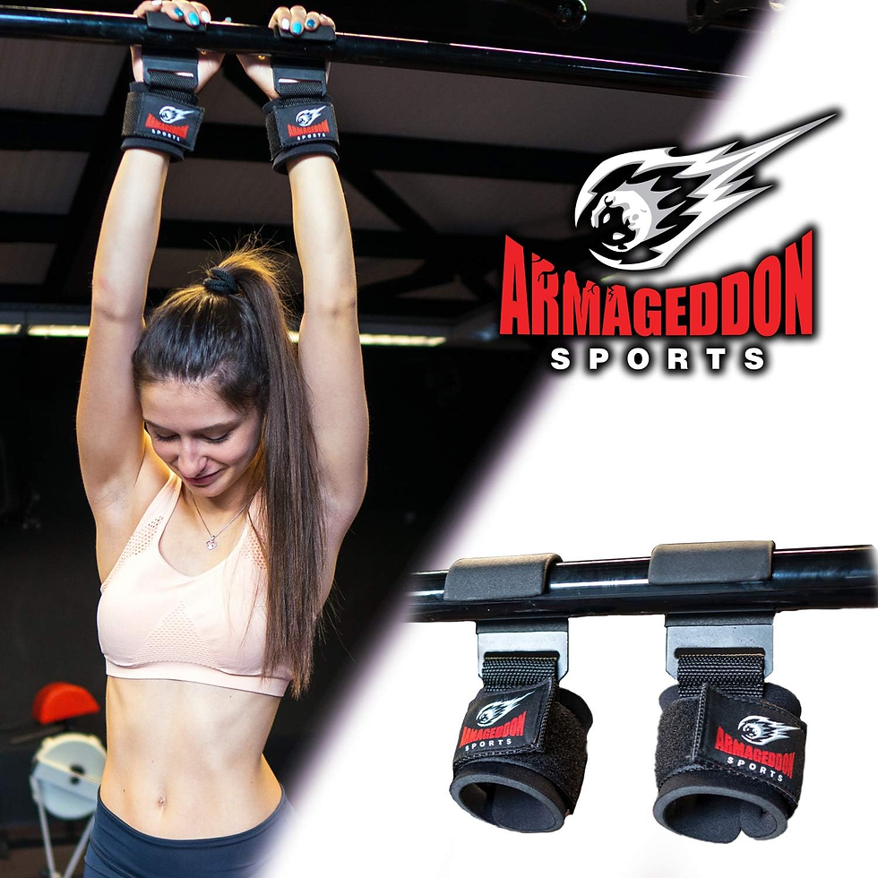 Miniatura: Ganchos De Levantamiento De Pesas Para Gimnasio – Straps Gym Hombre Y Mujer, Muñ