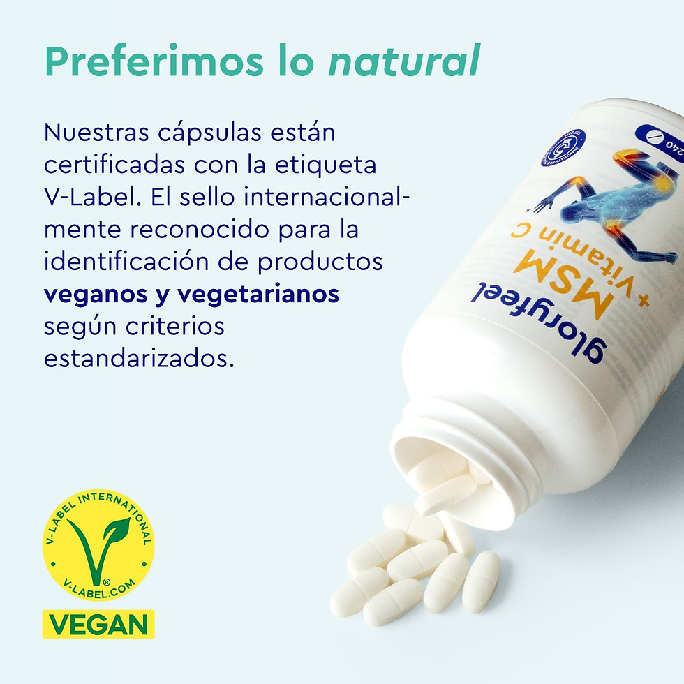Miniatura: MSM 2000Mg + Vitamina C Natural - 240 Tabletas - Para Huesos, Articulaciones, Pi