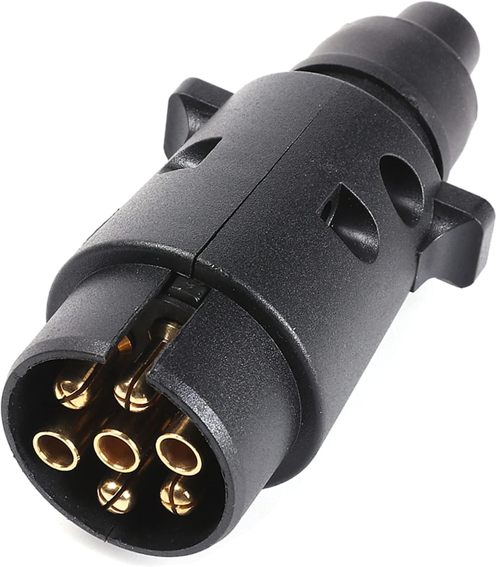 Miniatura: Enchufe De Remolque 7 Pines Metal,Impermeable Enchufe 7 Pines Para Remolque Cara