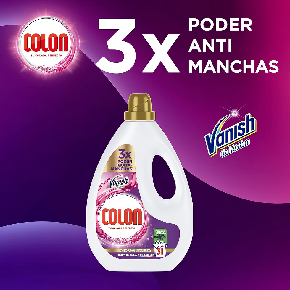 Miniatura: Vanish Advanced - Detergente Para Lavadora Con Quitamanchas Adecuado Para Ropa B