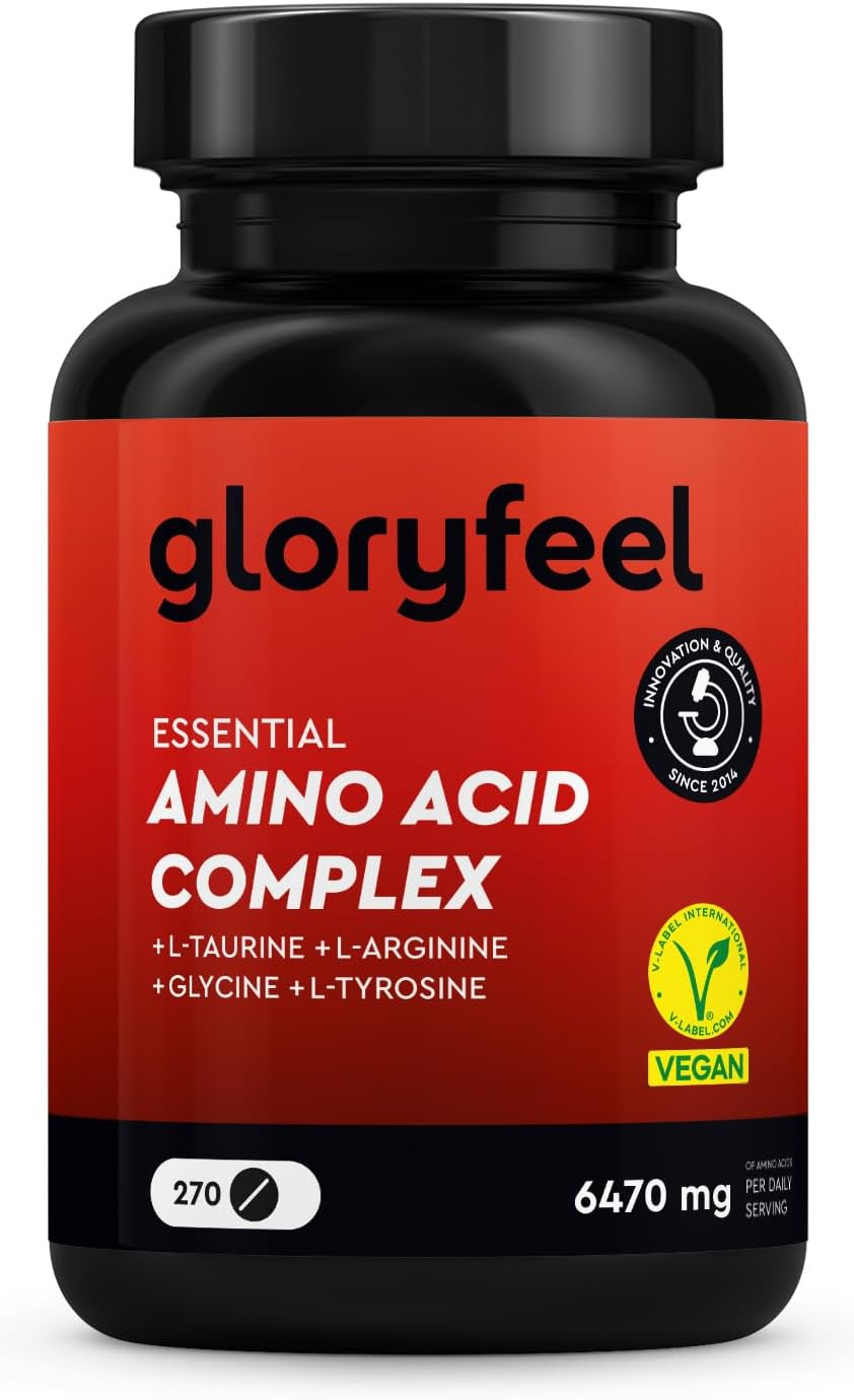 Aminoácidos Complex En Altas Dosis - 270 Tabletas Con 12 Aminoácidos (6.470 Mg)