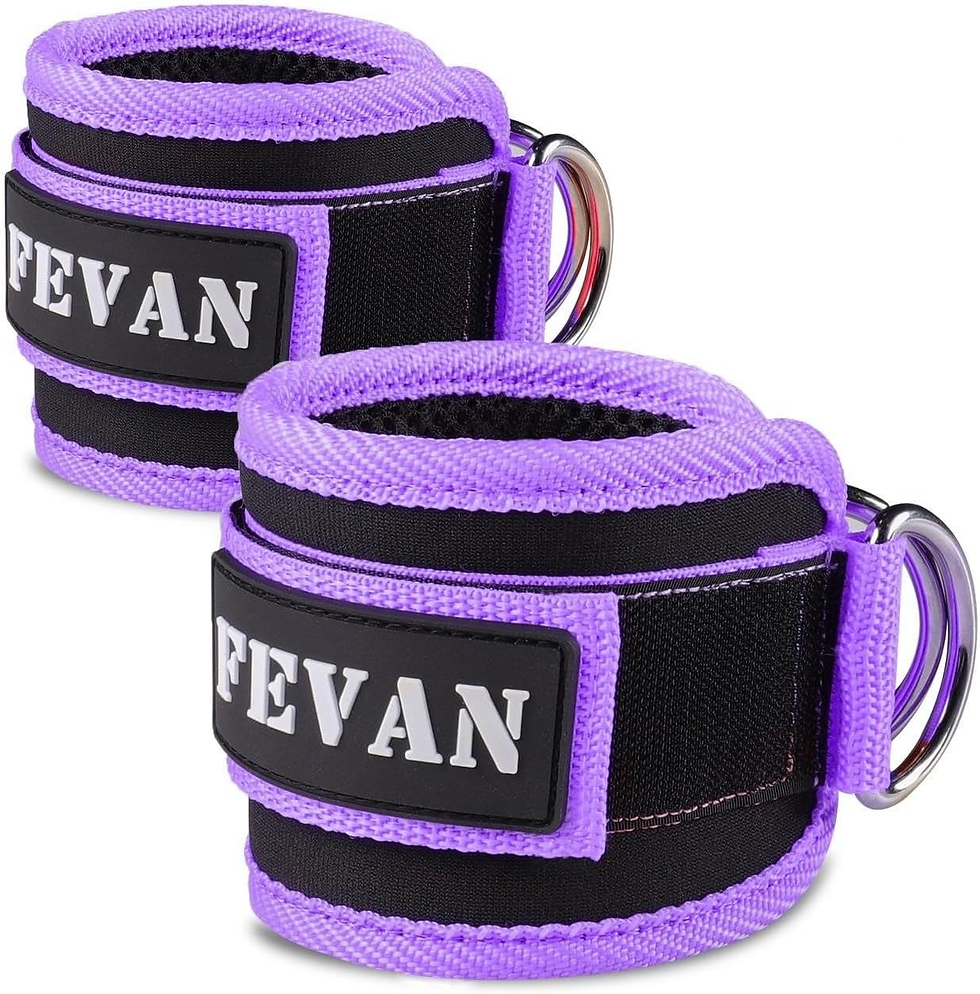 Miniatura: FEVAN Pack 2 Tobilleras Poleas Gym Ajustable Para Entrenamiento De Glúteo Y Homb
