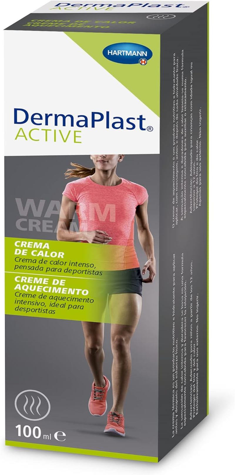 DERMAPLAST ACTIVE Crema De Calor, Nutritivo E Hidratante, Antes Y Después Del Es