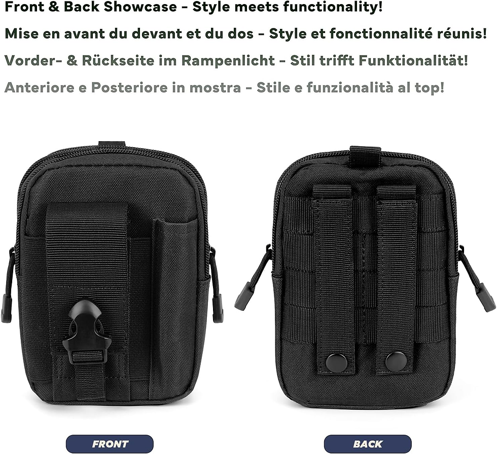 Miniatura: Bolso Táctico Para La Cintura MOLLE Bolso EDC Exterior Para Hombre Senderismo Ri