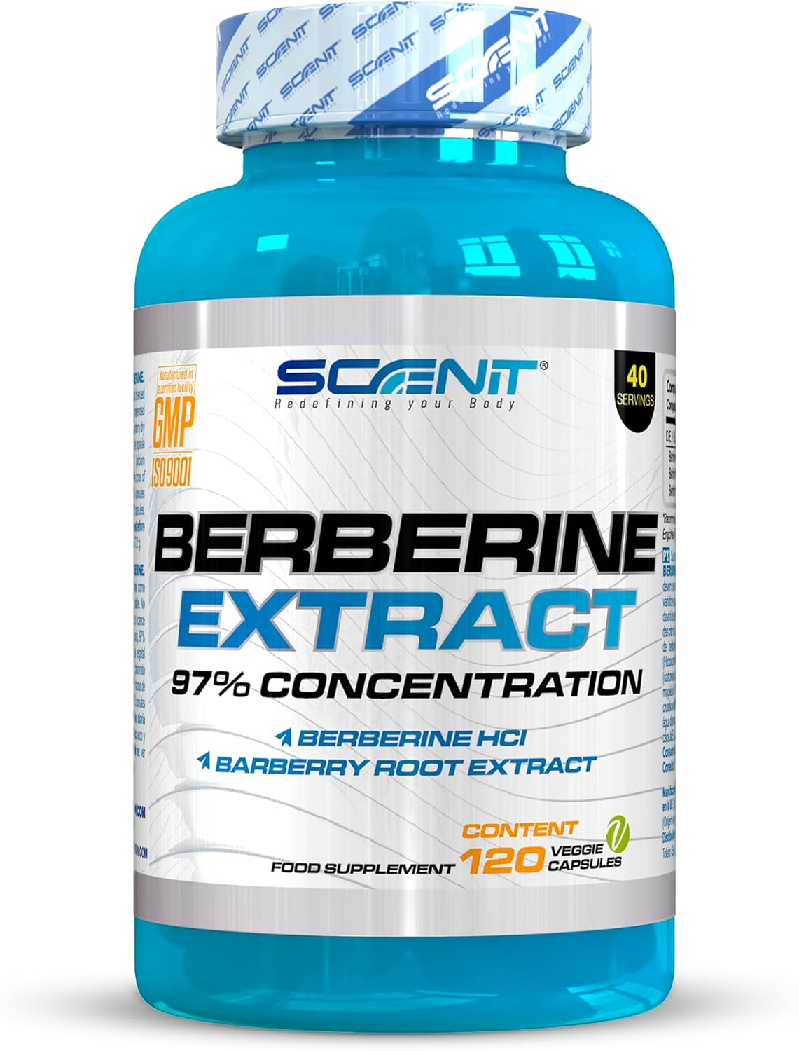 Berberina 1500 Mg Pura - 97% De Concentración - 120 Cápsulas Veganas - Berberine