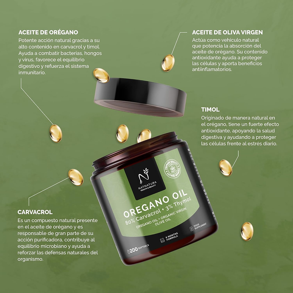 Miniatura: Aceite De Orégano 80% + 3% Timol | Con Aceite De Oliva Virgen Ecológico | Bienes