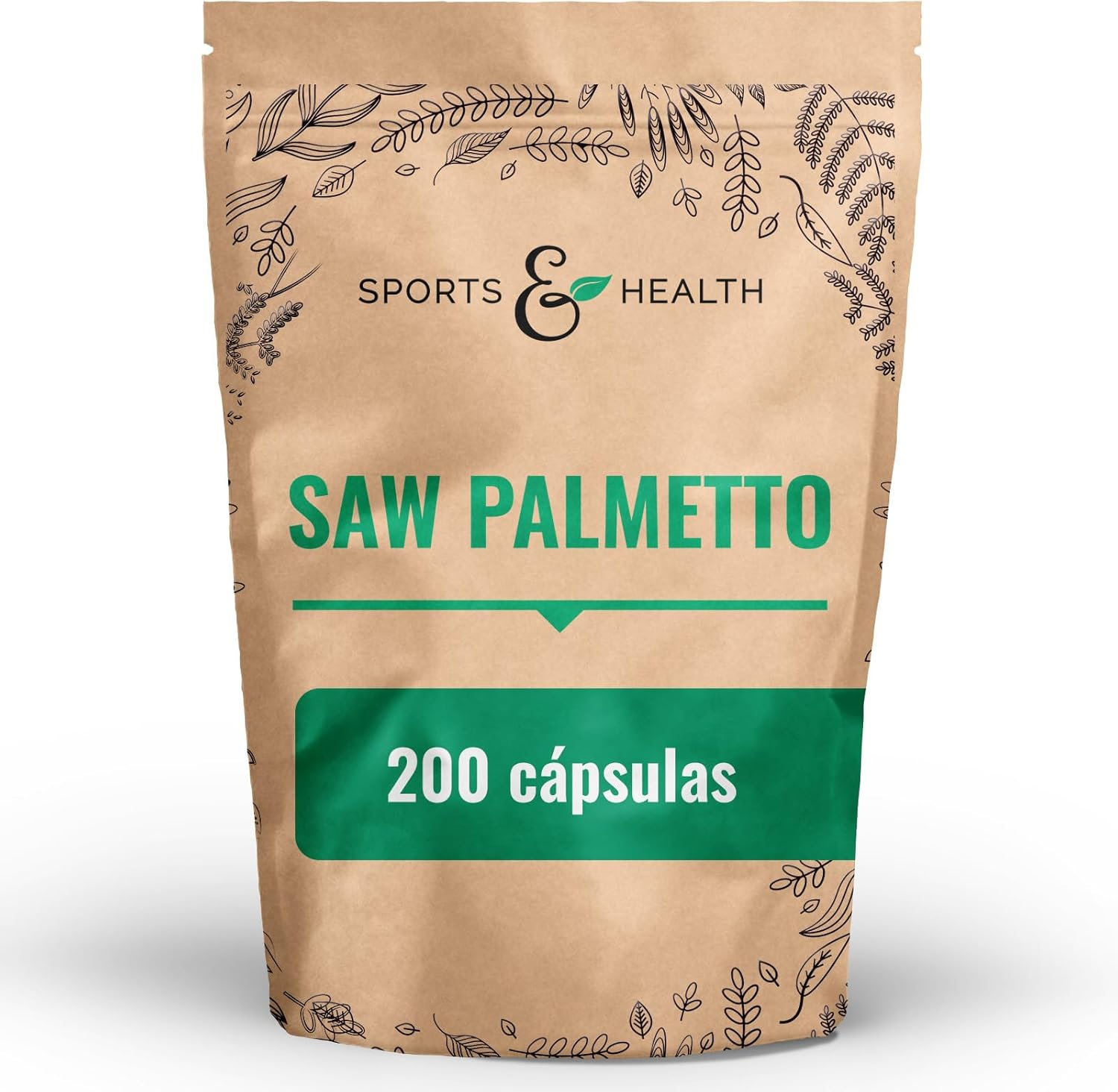 200 Cápsulas De Saw Palmetto De Alta Dosis – Cápsulas De Extracto De Palma Enana