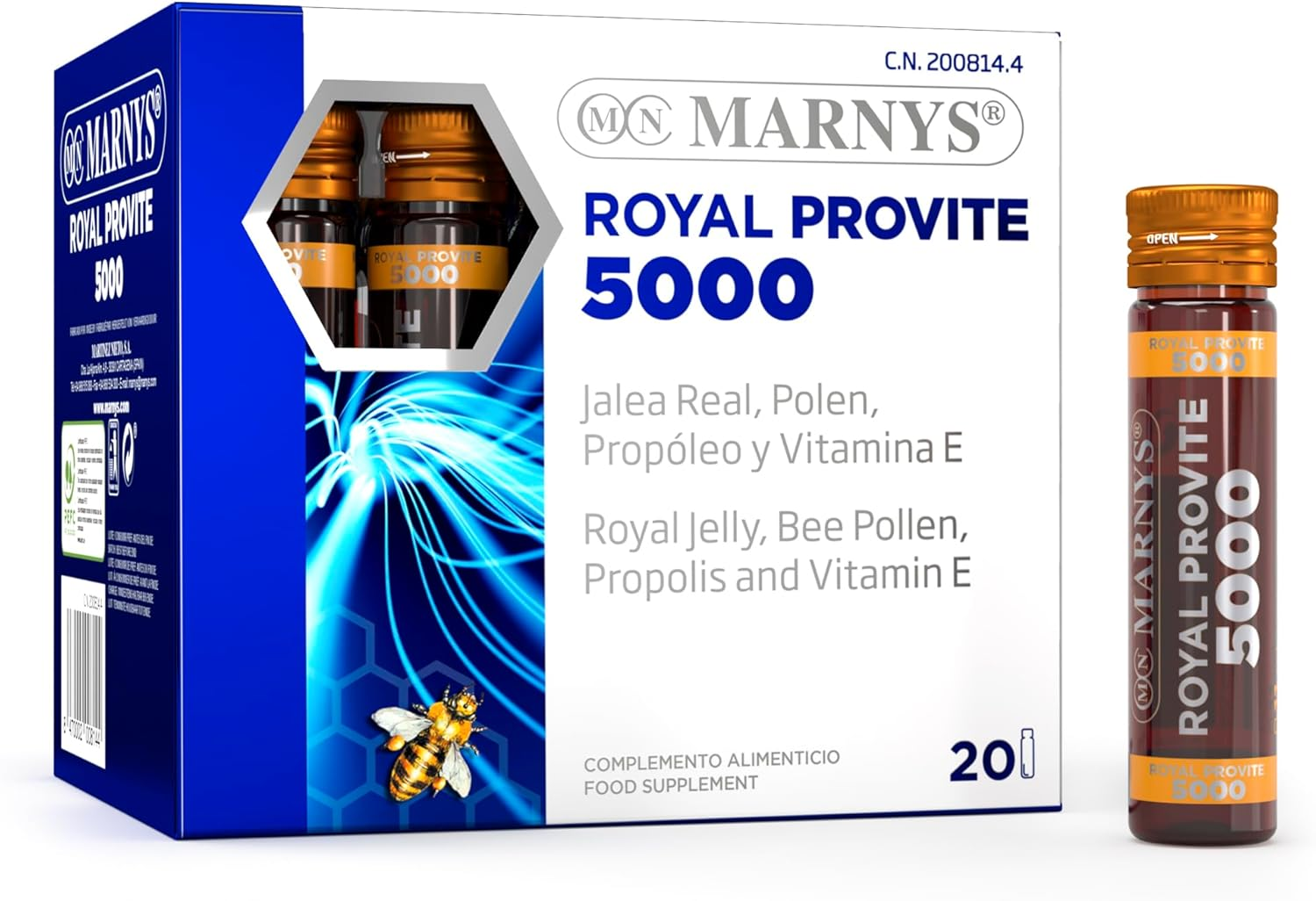 Marny'S Jalea Real Pura 3.850 Mg - Royal Provite 5000 -Máxima Energía Para Perio