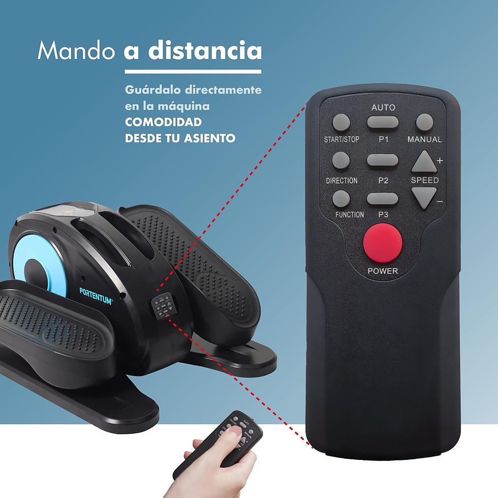 Miniatura: PORTENTUM Mini Eliptica Electrica Con Mando a Distancia Y Pantalla – Pedales Est