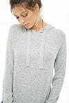 Thumbnail: Raglan Brushed Knit Hoodie