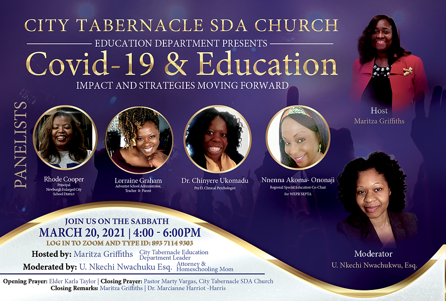 Flyer - Covid and Education (3.20.2021).