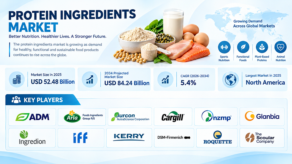 Protein Ingredients Market Is Growing as Consumers Focus on Health and Nutrition