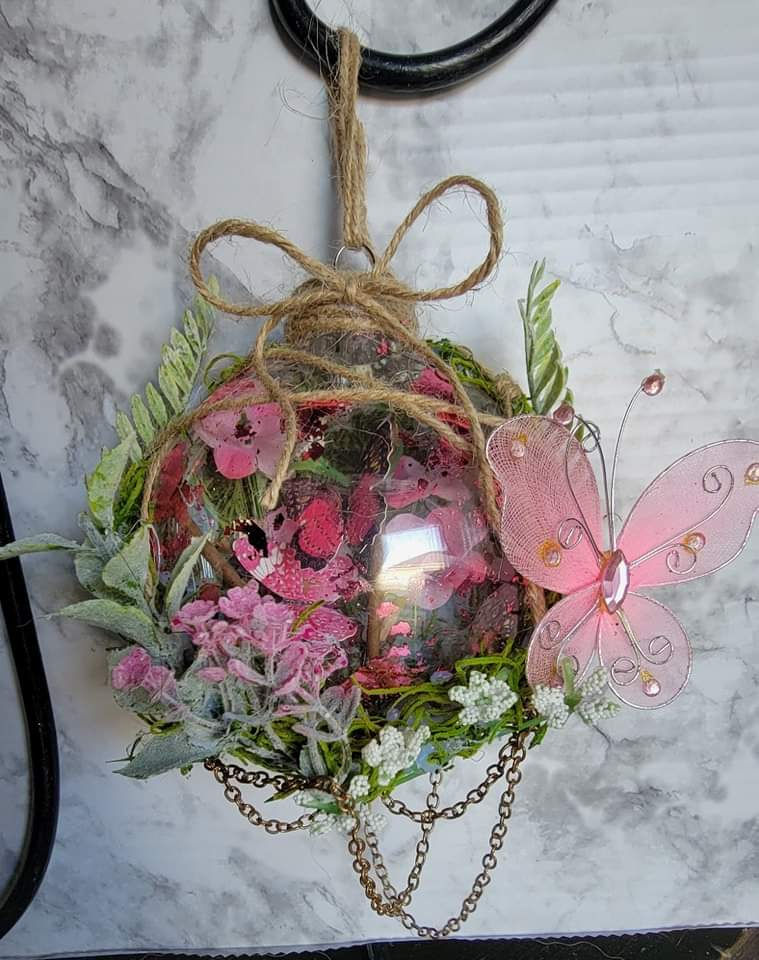 Thumbnail: Great for Mothers day! Dome Ornaments 1 ea. With stand and box. 