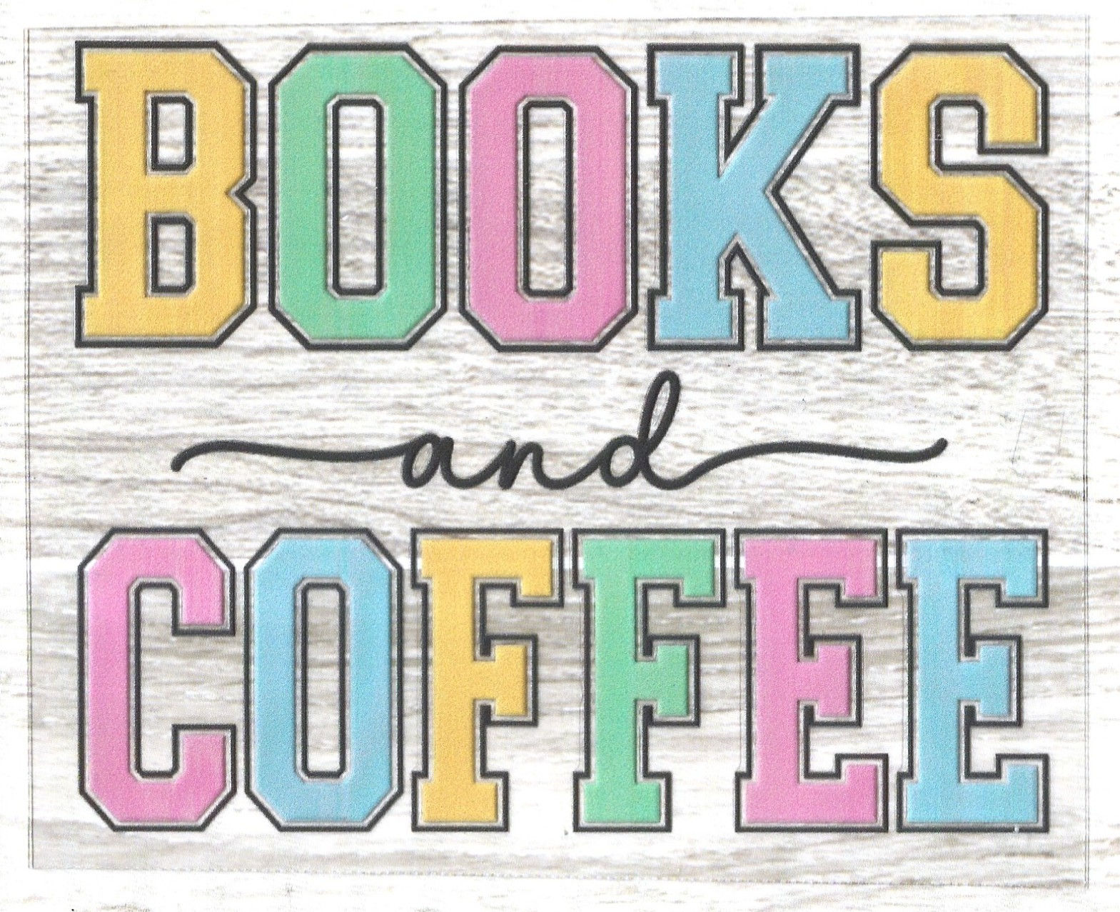 B29 Books & Coffee Decal