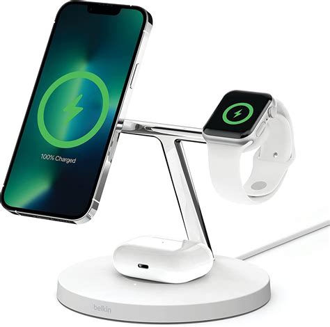 Thumbnail: Belkin BoostCharge Pro 3-in-1 Wireless Charger with MagSafe (15W)