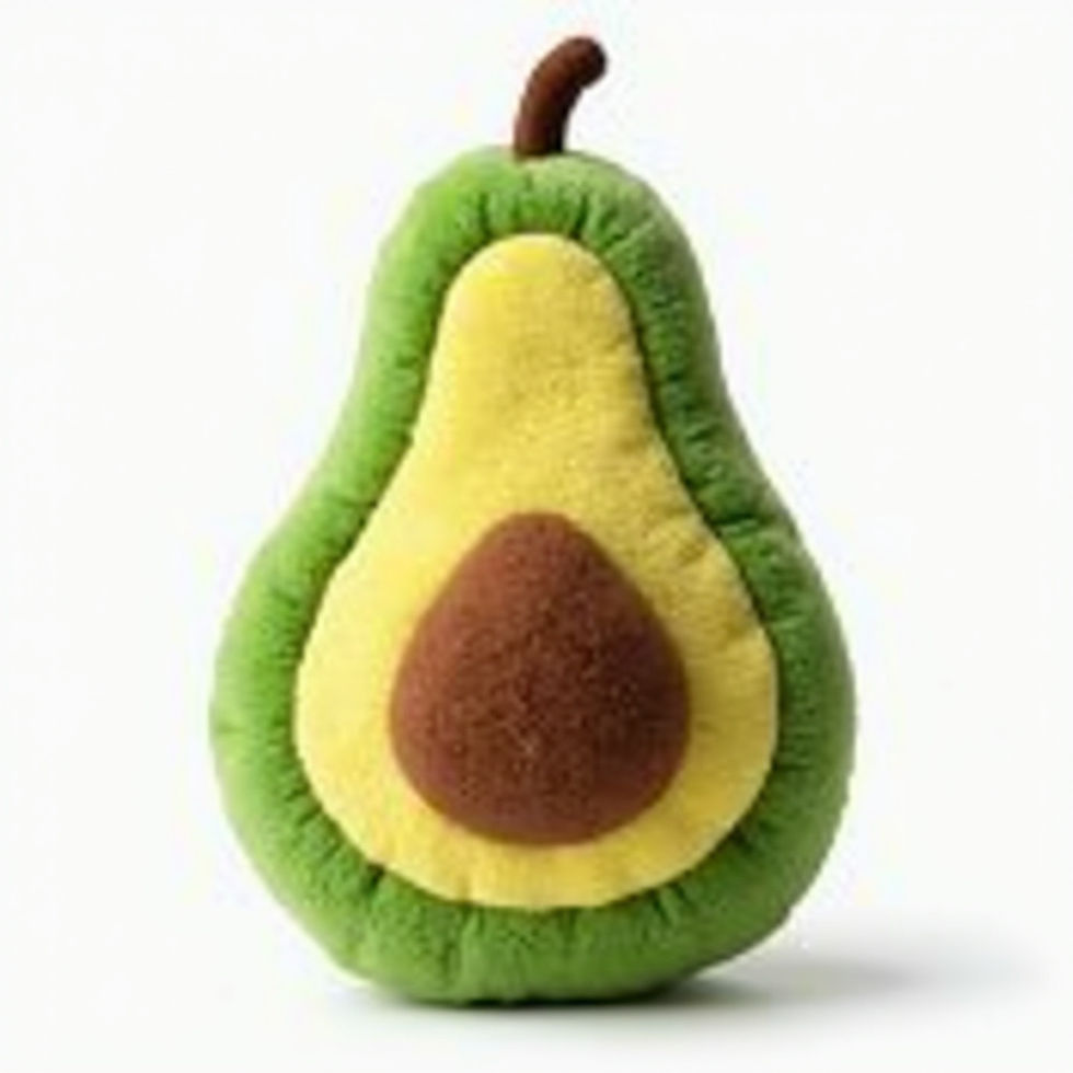 Plush Avocado Squeaker
