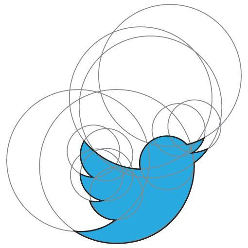twitter bird illustration shapes