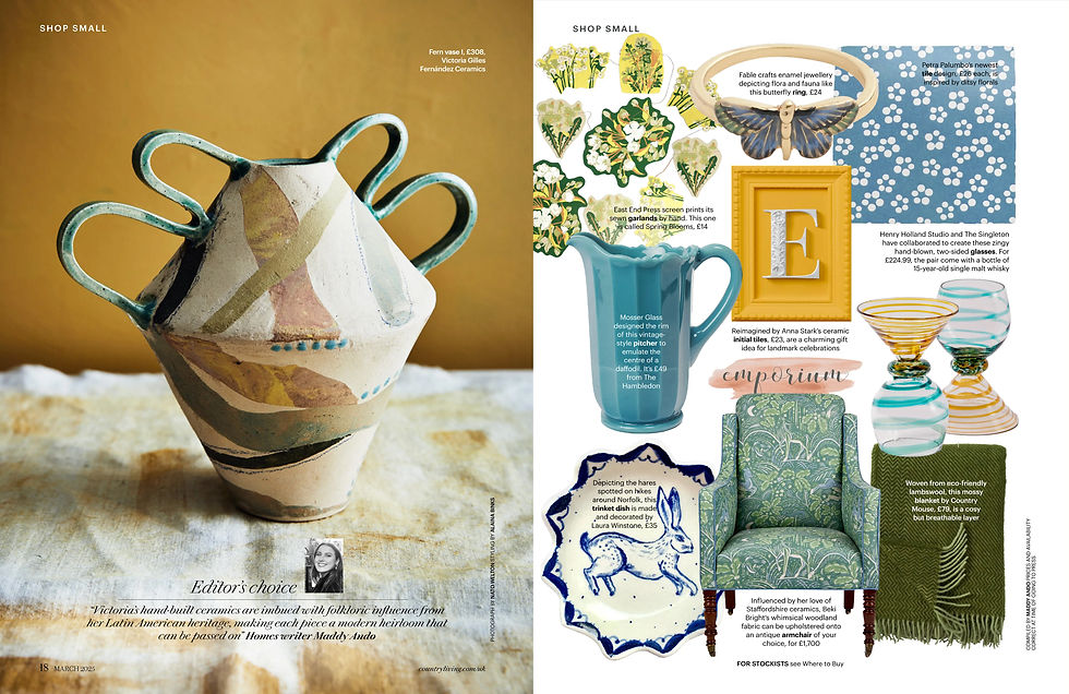 Our optical illusion tiles among Country Living's artisan shopping edit