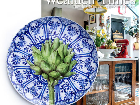Artichoke plate in Wealden Times 