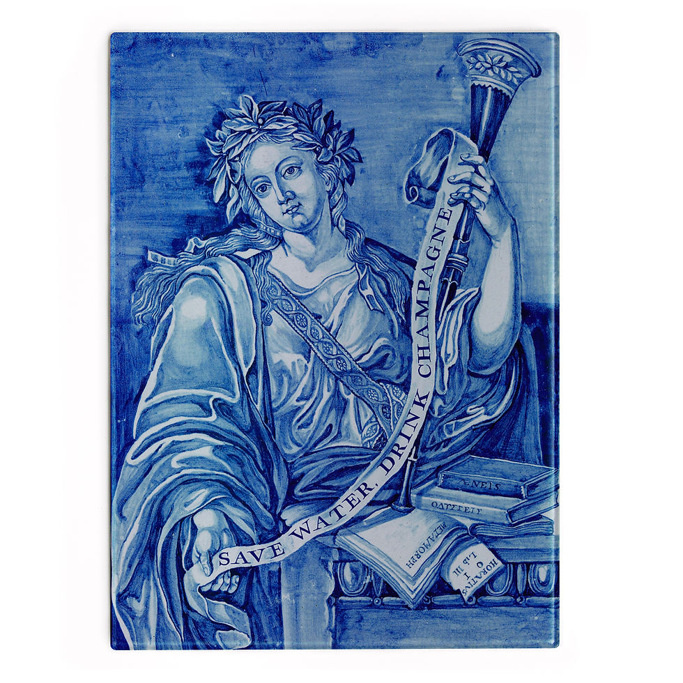 Thumbnail: Motto glass platter (large)
