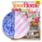 Our 'Stripes' plate in October issue of Your Home magazine