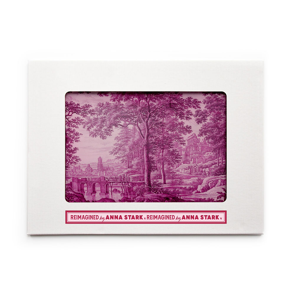 Thumbnail: 'B&W recoloured' glass boards (rhubarb)