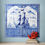 Thumbnail: Nautical blue and white ceramic mural
