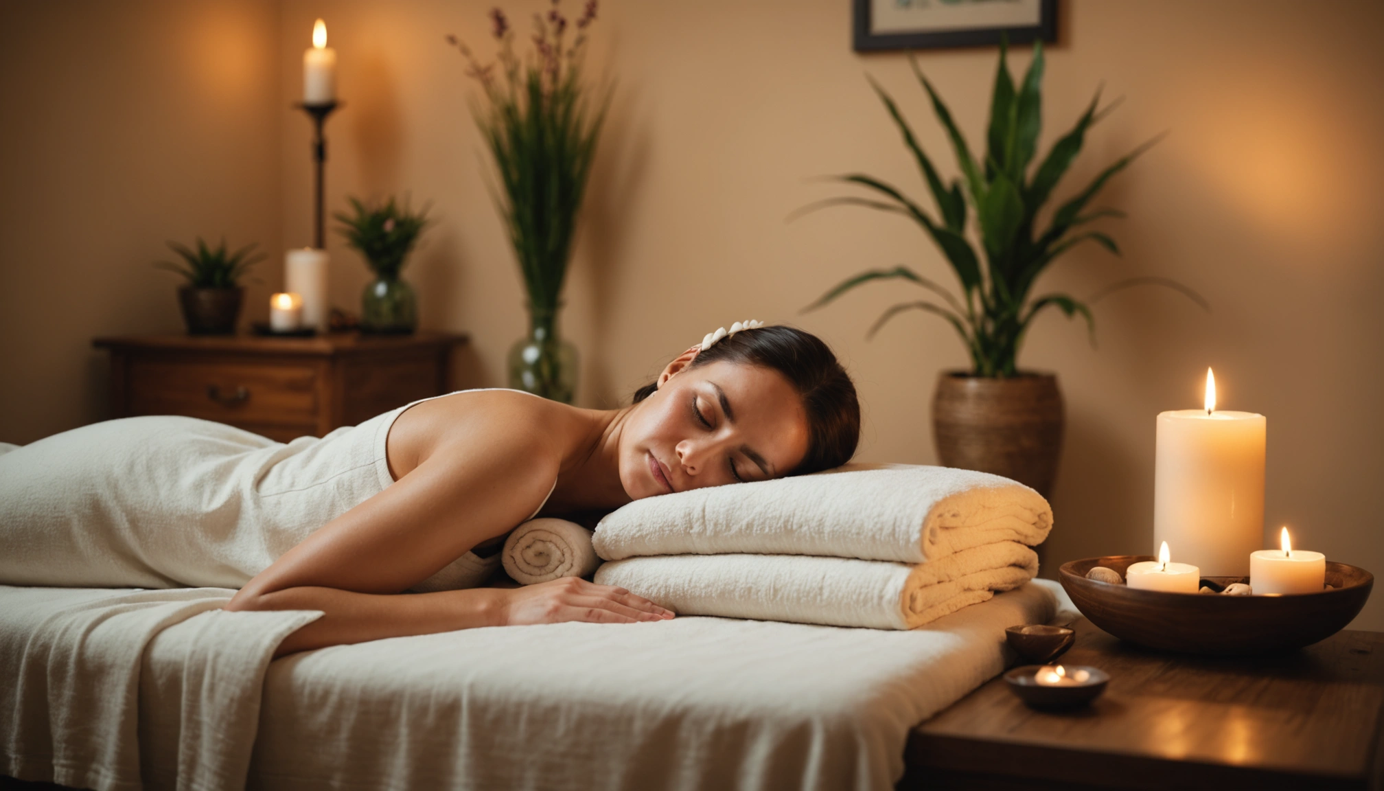 relaxing massage room