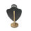 Thumbnail: Grey Velvet Necklace Display Stand Wooden base