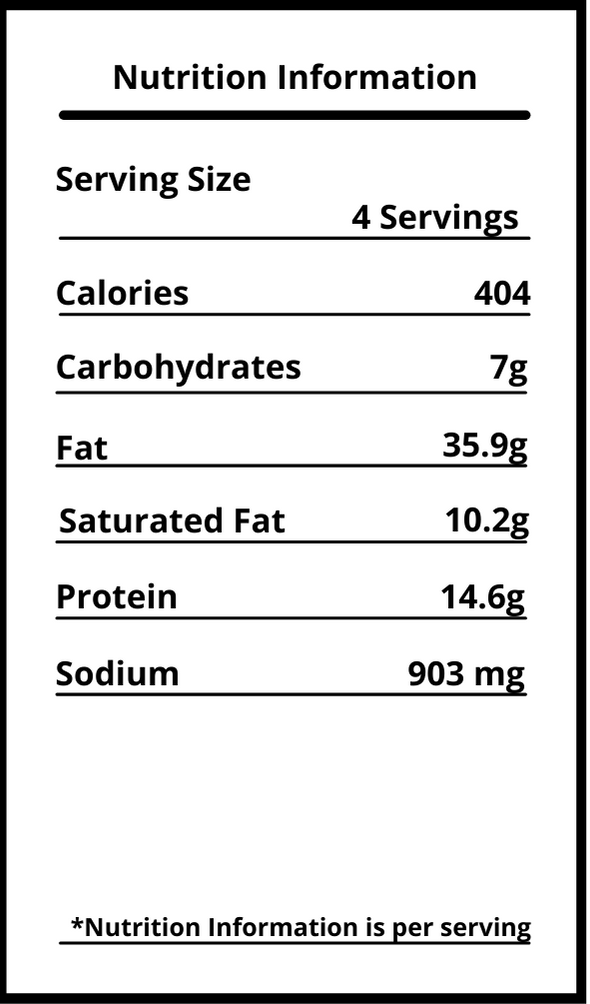 nutritional info