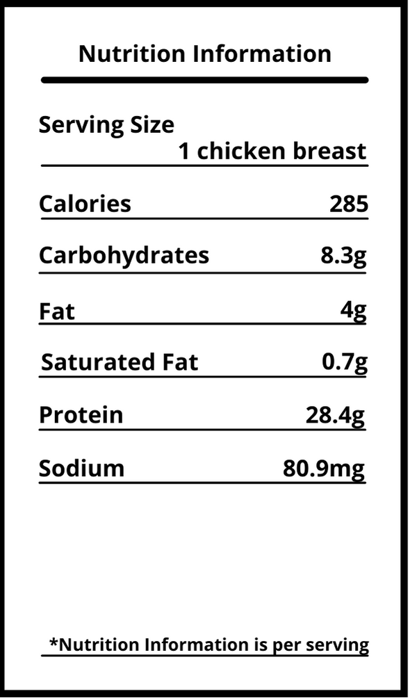 nutritional info