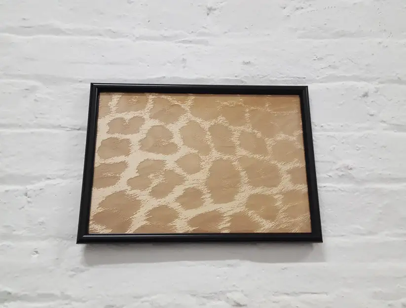 Thumbnail: Laser Engraved Animal Print A4 21x29cm (8.2x11.4 inch)