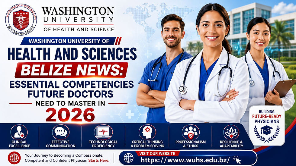 Washington University of Health and Sciences Belize News: Essential Competencies Future Doctors Need to Master in 2026