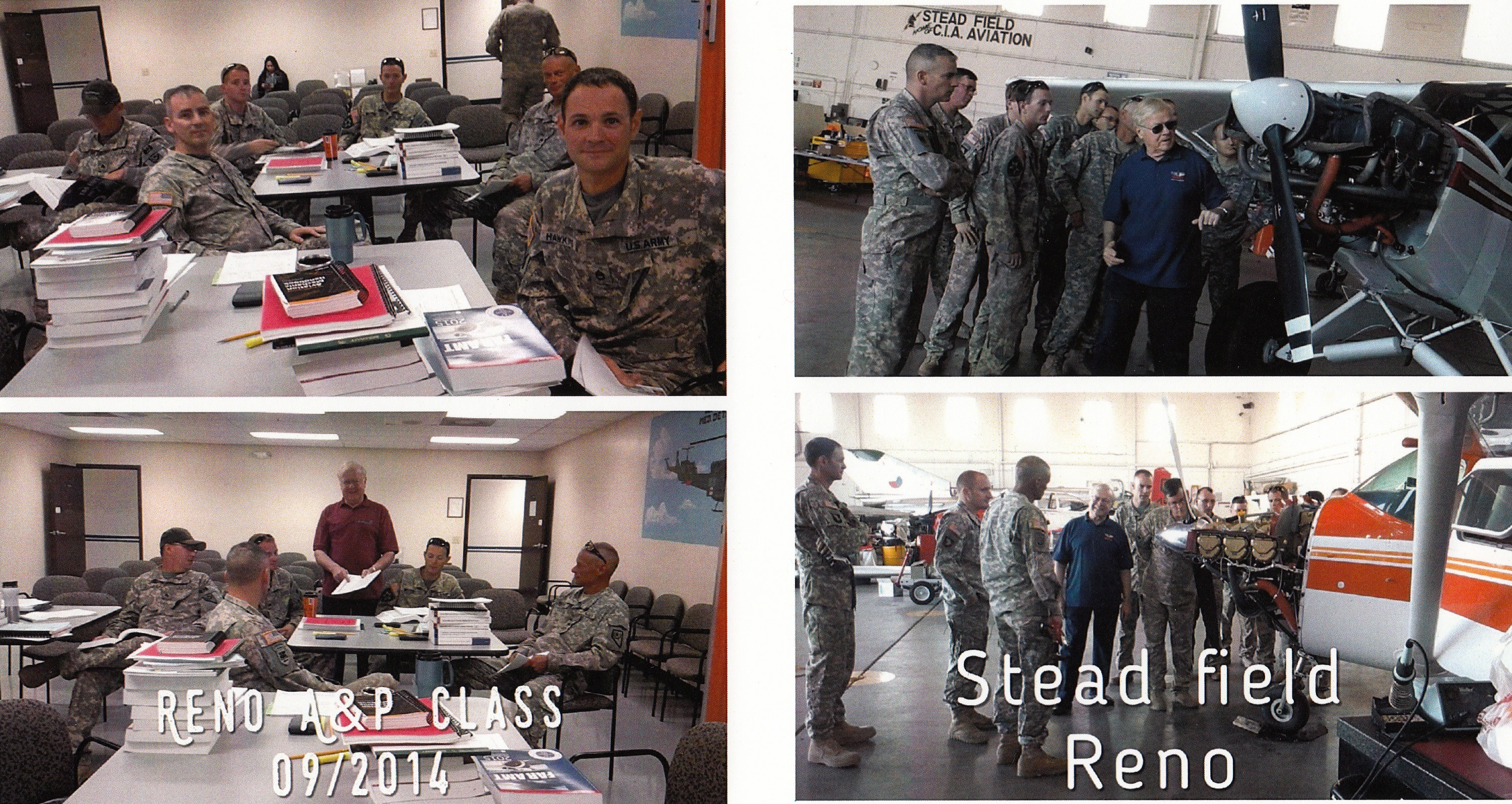Stead AFB A&P course in progress