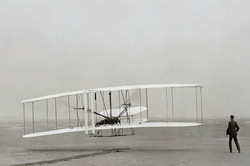 First powered airplane flight...