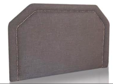 Grey with silver nailhead trim